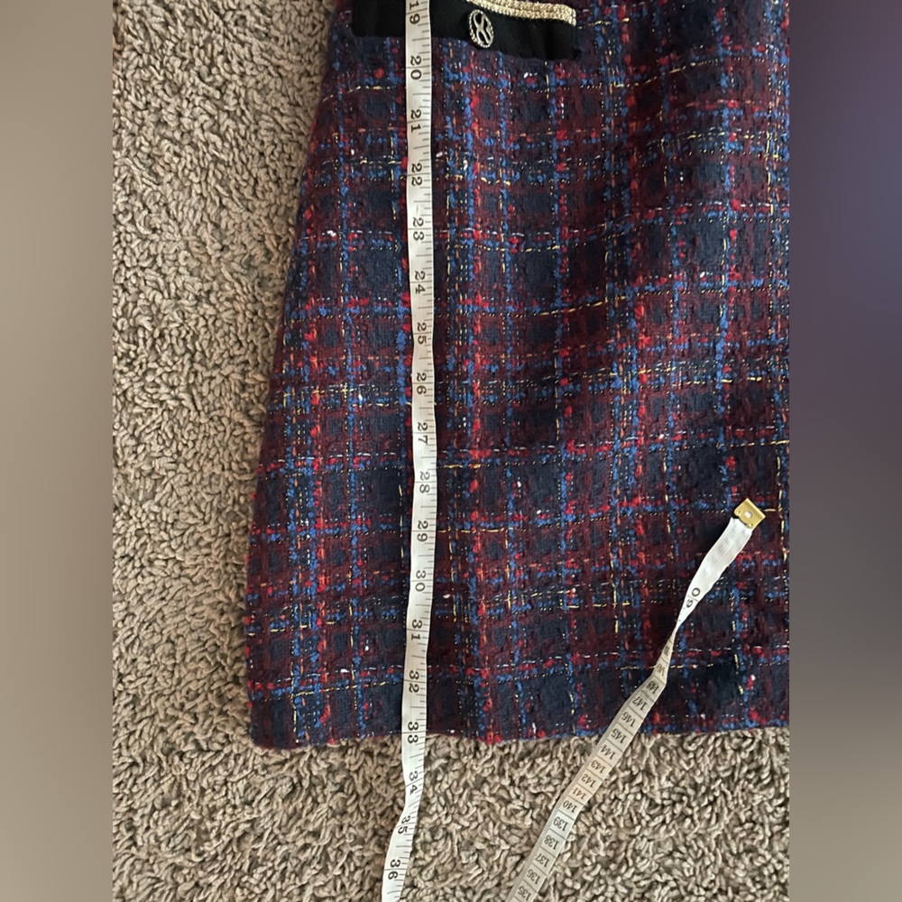 Sandro Blue and Red Plaid Dress - Picture 6 of 7